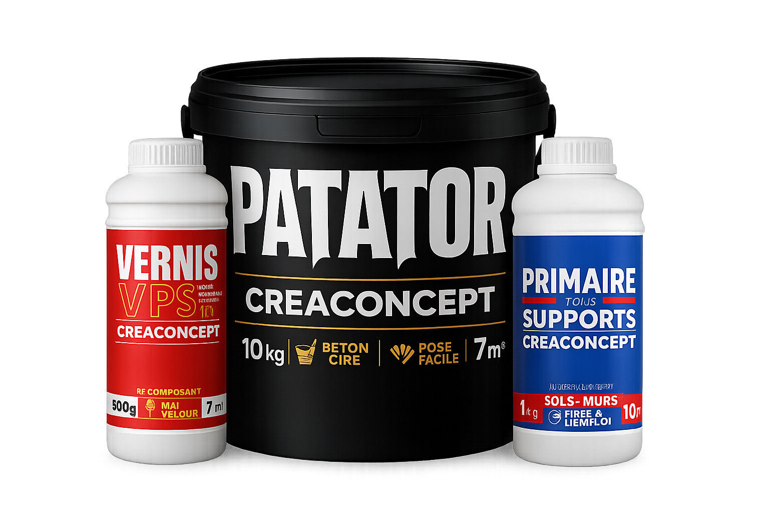 Kit 7m² | Béton ciré Patator 10 KG | SPECIAL FÊTE DES PÈRES Cannes Color's
