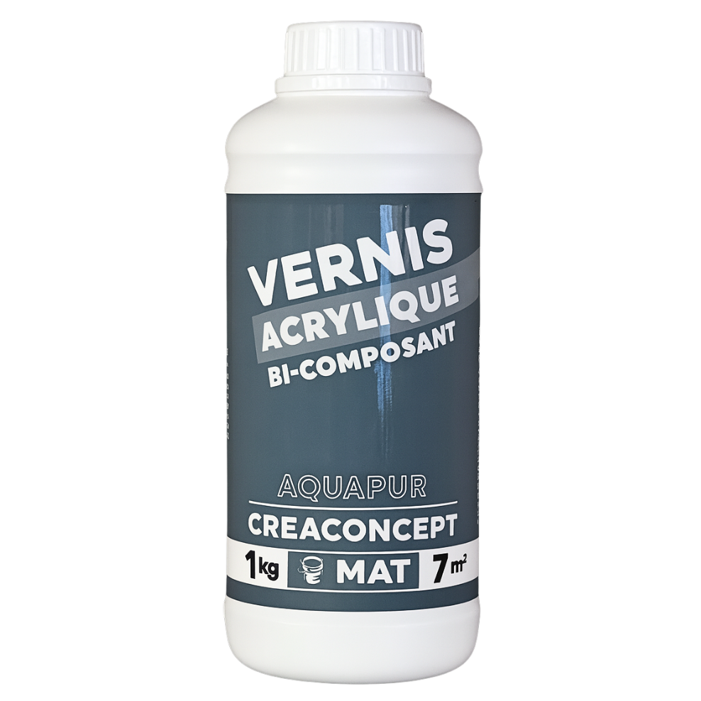 VERNIS AQUAPUR 1KG bi-composant Mat Creaconcept